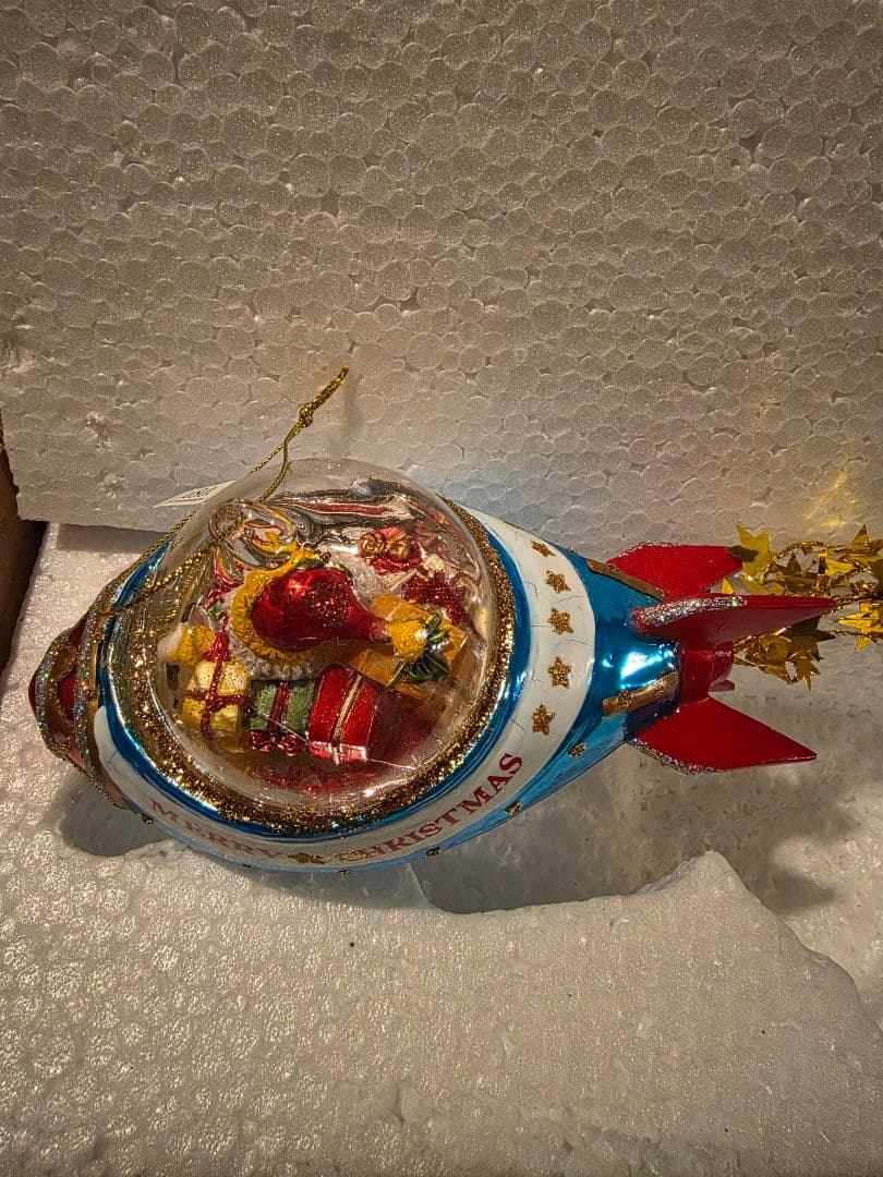 サンタロケット型クリスマスオーナメント④ ザ・コンランショップ