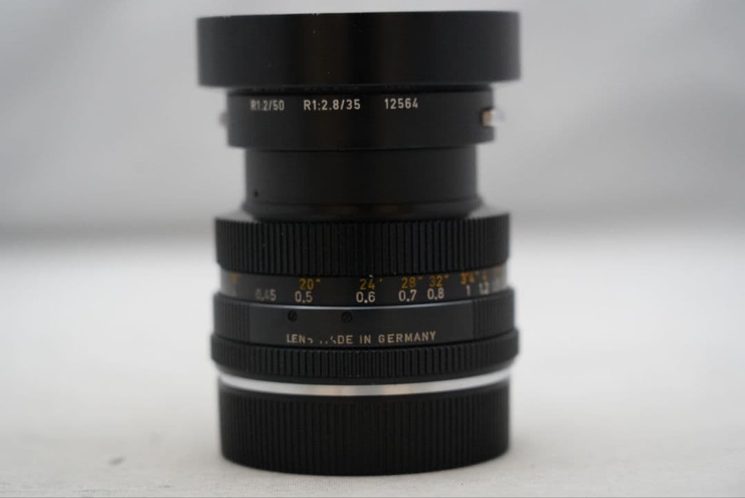 ☆実用品☆ライカ エルマリート‐R 35㎜ F=1;2.8　12564フード付き