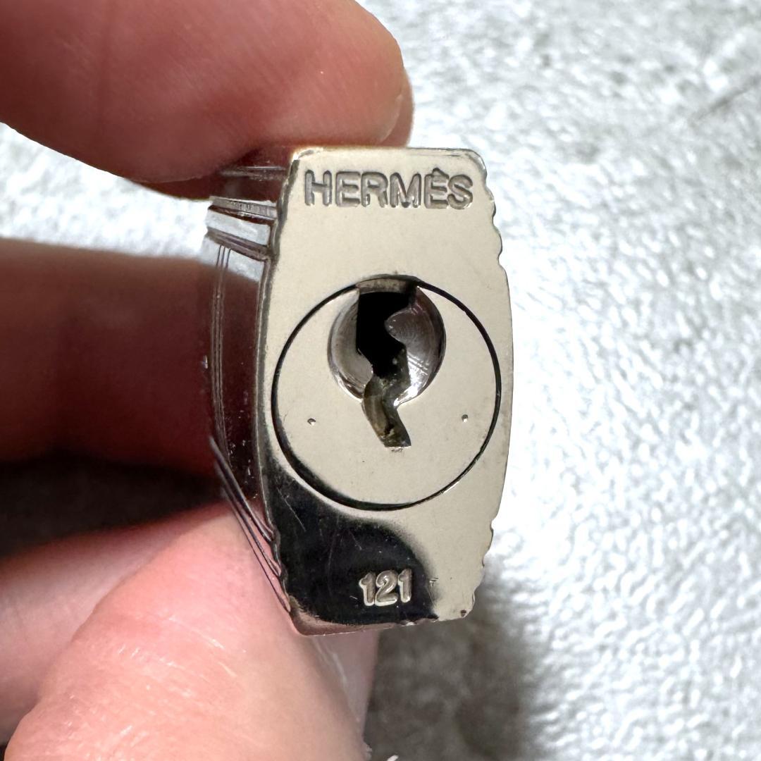 送料無料 美品 エルメス カデナ パドロック 南京錠 鍵 キー 121