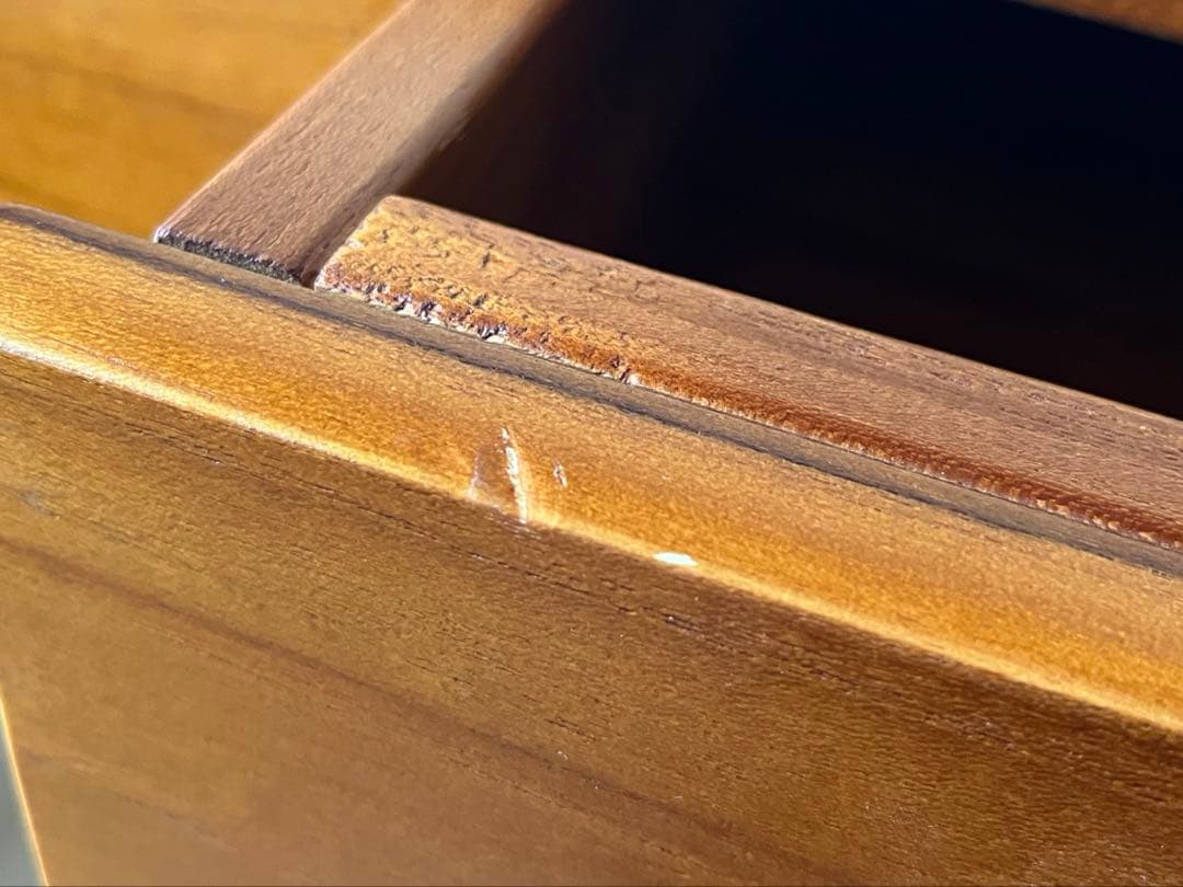 SCANTEAK 無垢材デスク チーク材 シンプル 木製机 北欧風 幅104cm