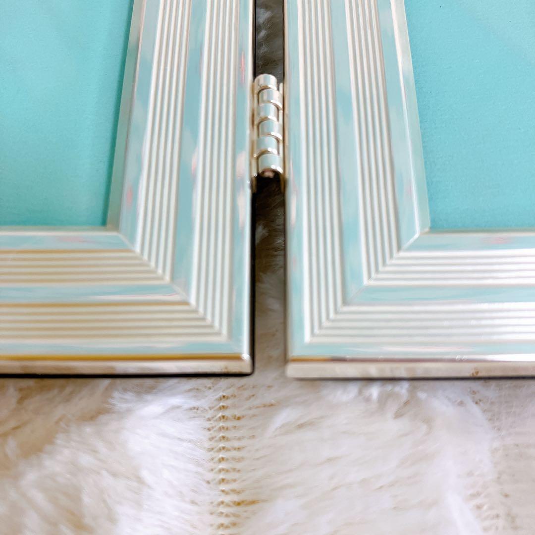 【希少✨】クリストフル　フォトフレーム　写真立て　2つ折り　ダブルフレーム