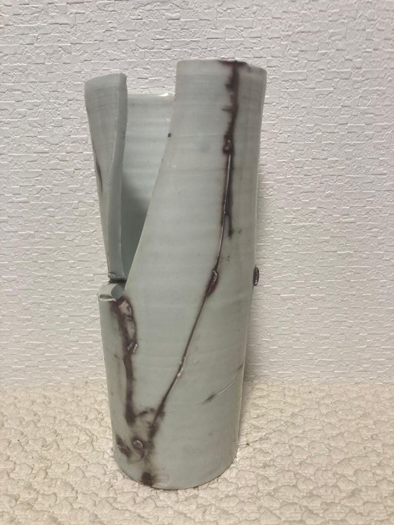 マルタ　作　清水焼　花瓶　うつわやあか音