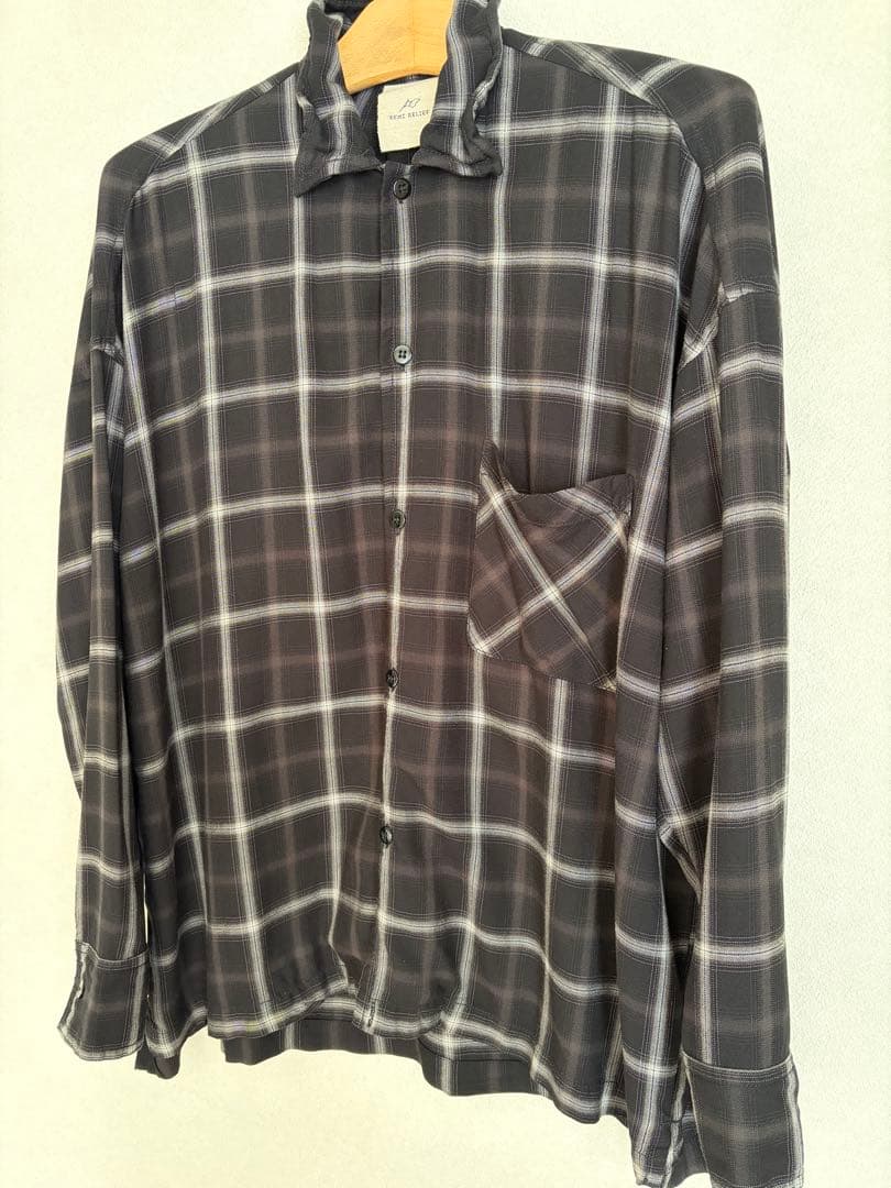 ☆REMI RELIEF CHECK 2 WAY SHIRT☆ブラック☆