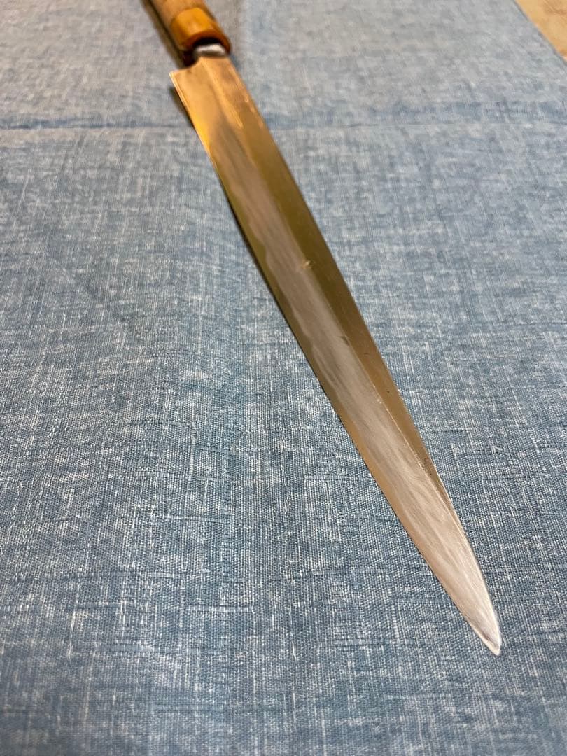 正吉　柳刃包丁 24.5センチ　水牛柄　ヴィンテージ