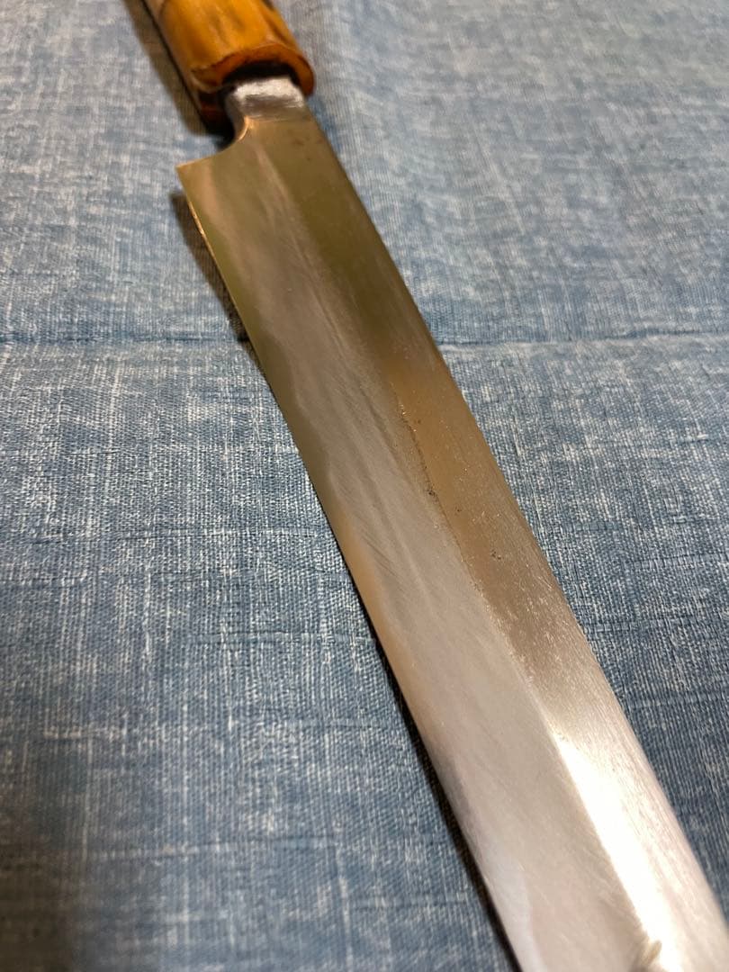 正吉　柳刃包丁 24.5センチ　水牛柄　ヴィンテージ