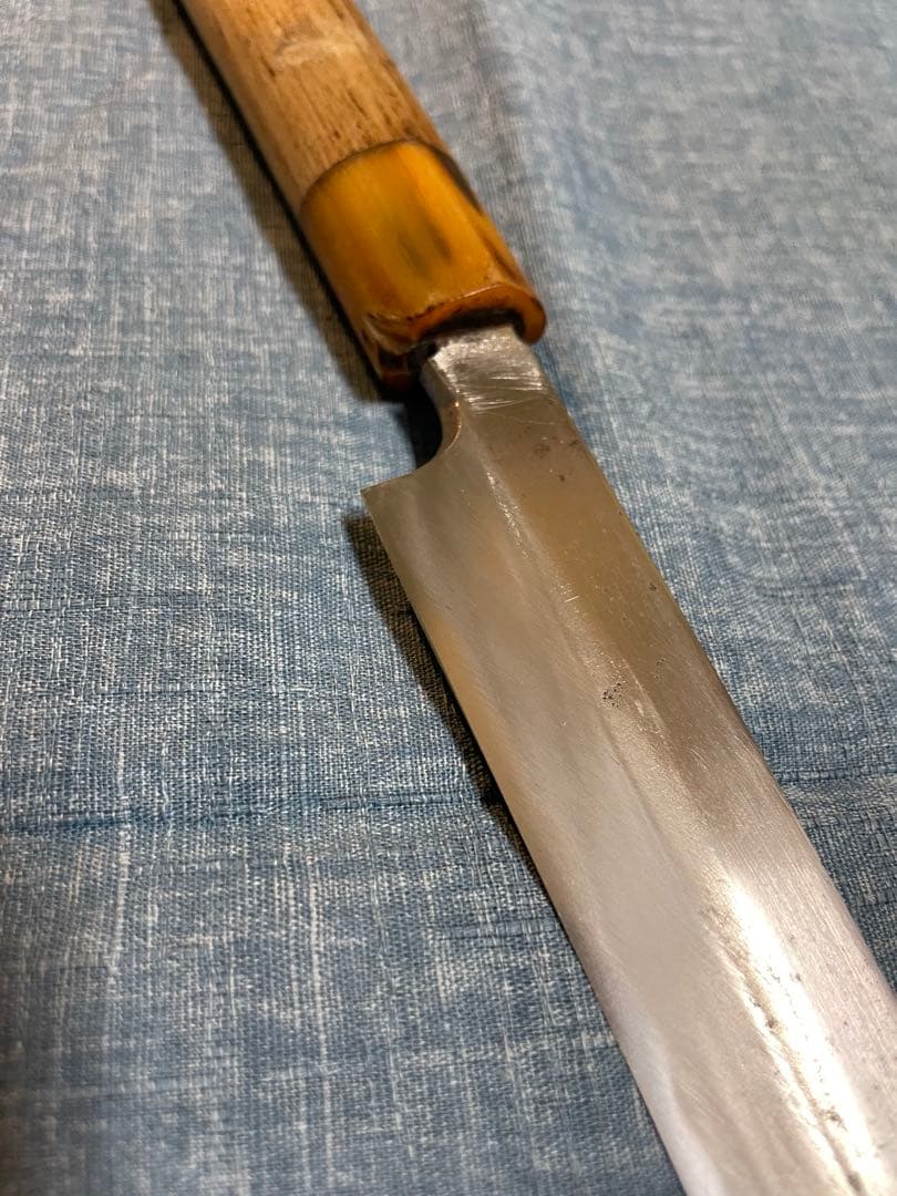 正吉　柳刃包丁 24.5センチ　水牛柄　ヴィンテージ