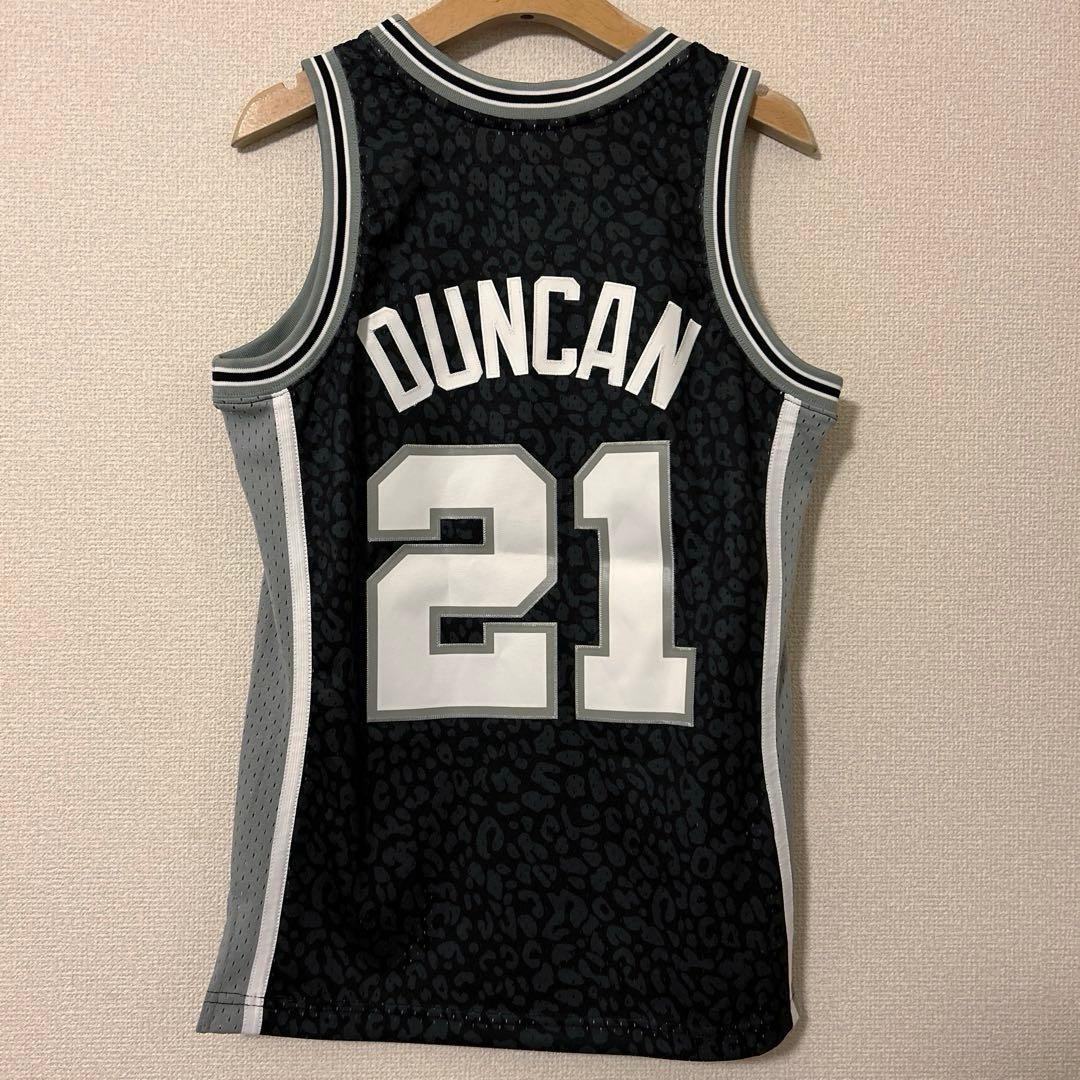 ミッチェルアンドネス　バスケユニフォーム　NBA spurs　ダンカン 豹柄