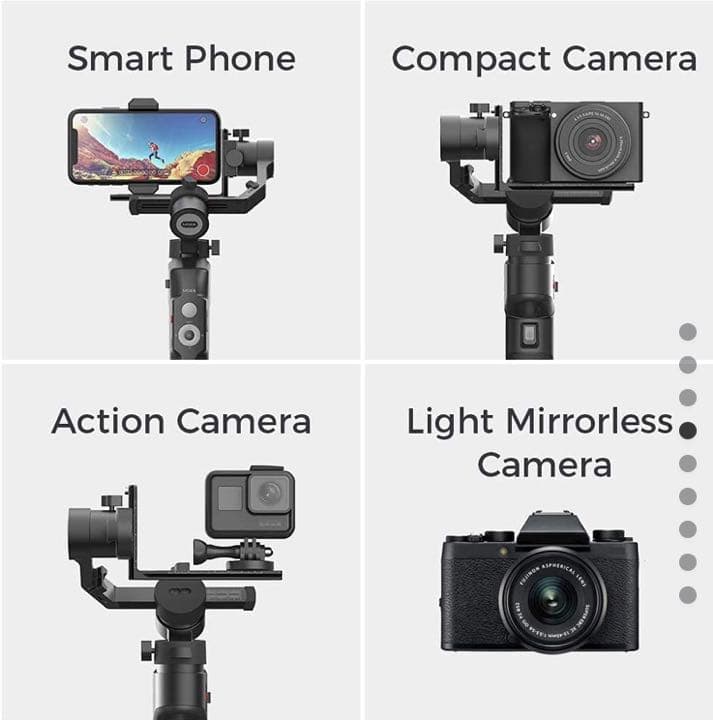 ❤️動画撮影❤️3軸ジンバル Mini-P 一眼レフ Gropo対応 日本語説明書付