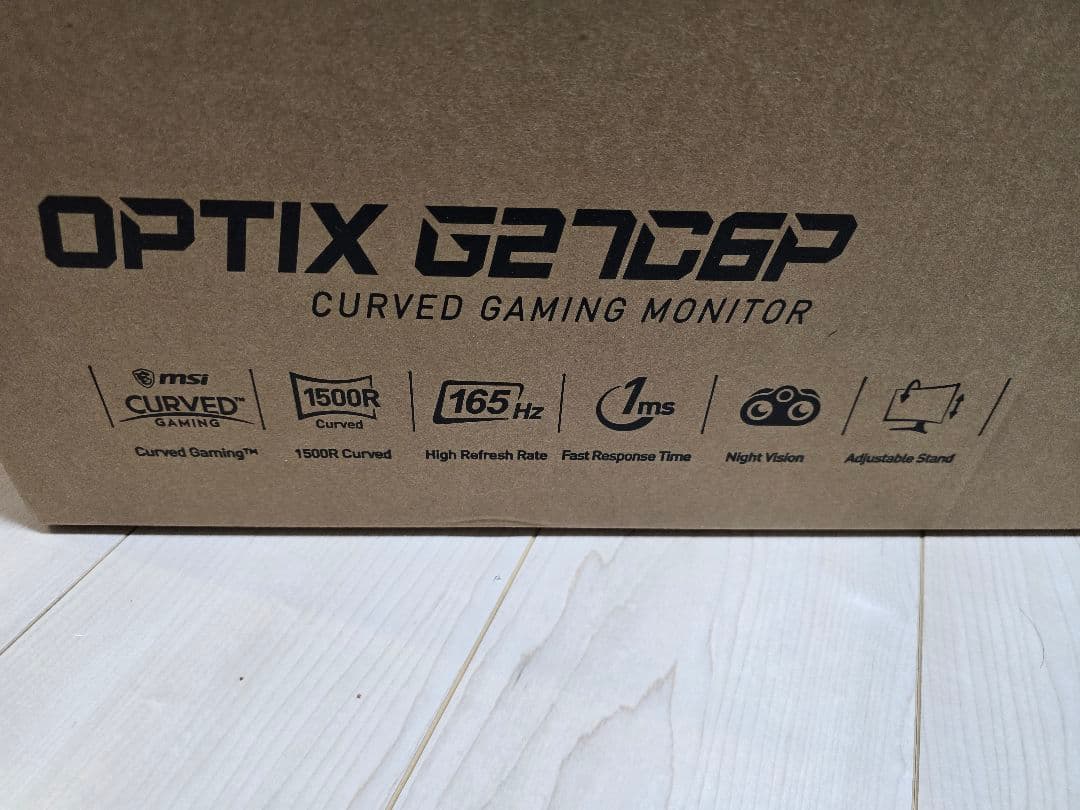 MSI OPTIX G27C6P ゲーミングモニター　165Hz 湾曲　動作済み