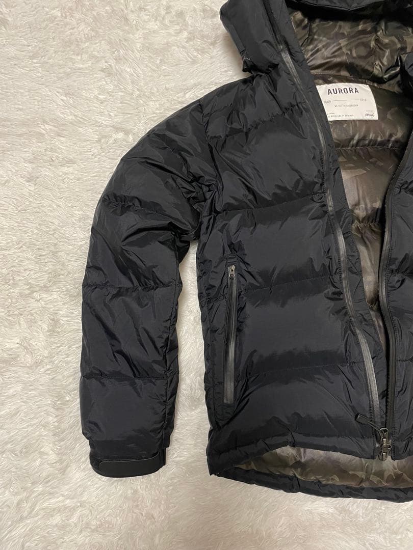 NANGA アーバンリサーチドアーズ オーロラ　ダウンジャケット S 黒 迷彩