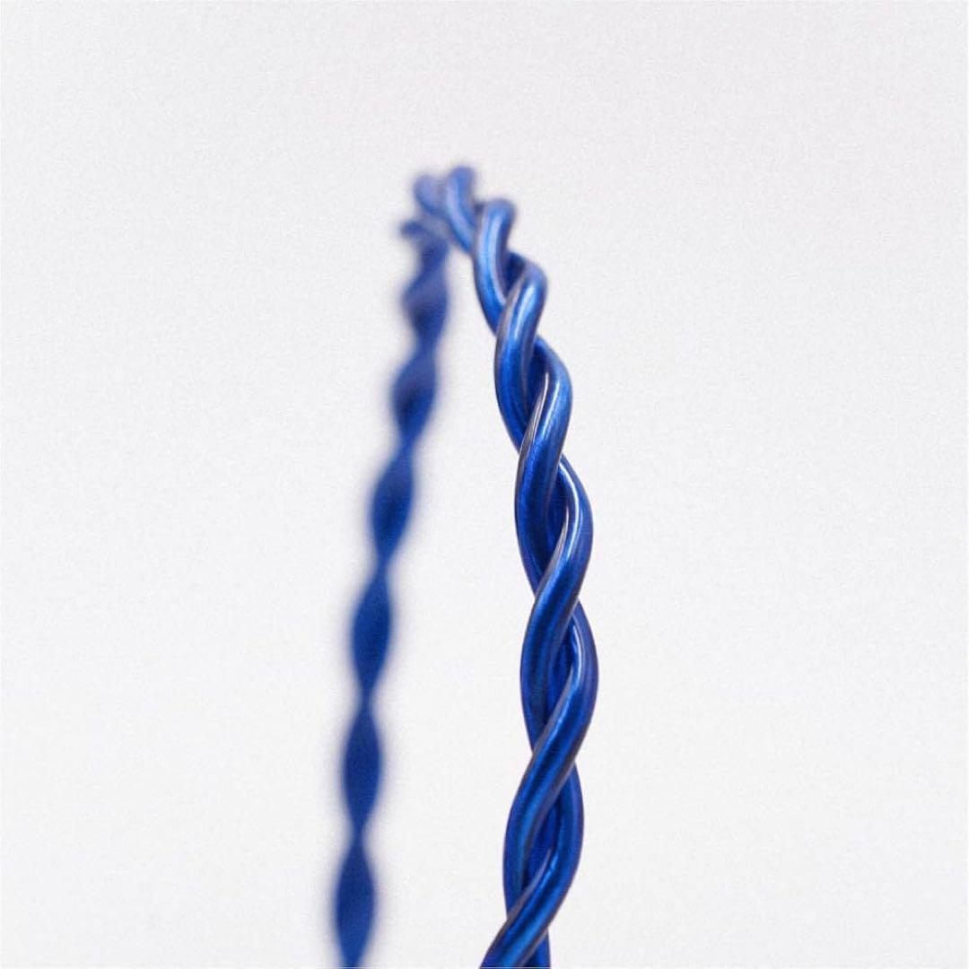 BQEYZ Frost 有線イヤホン マイクロ平面駆動 4.4m ブルー