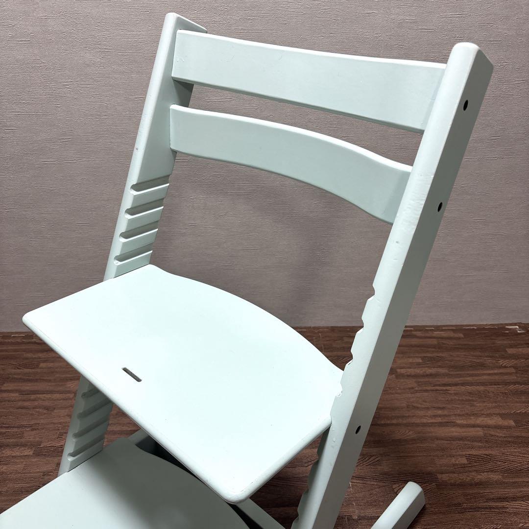 【美品】 STOKKE トリップトラップ シリアル6 ベビーチェア ソフトミント