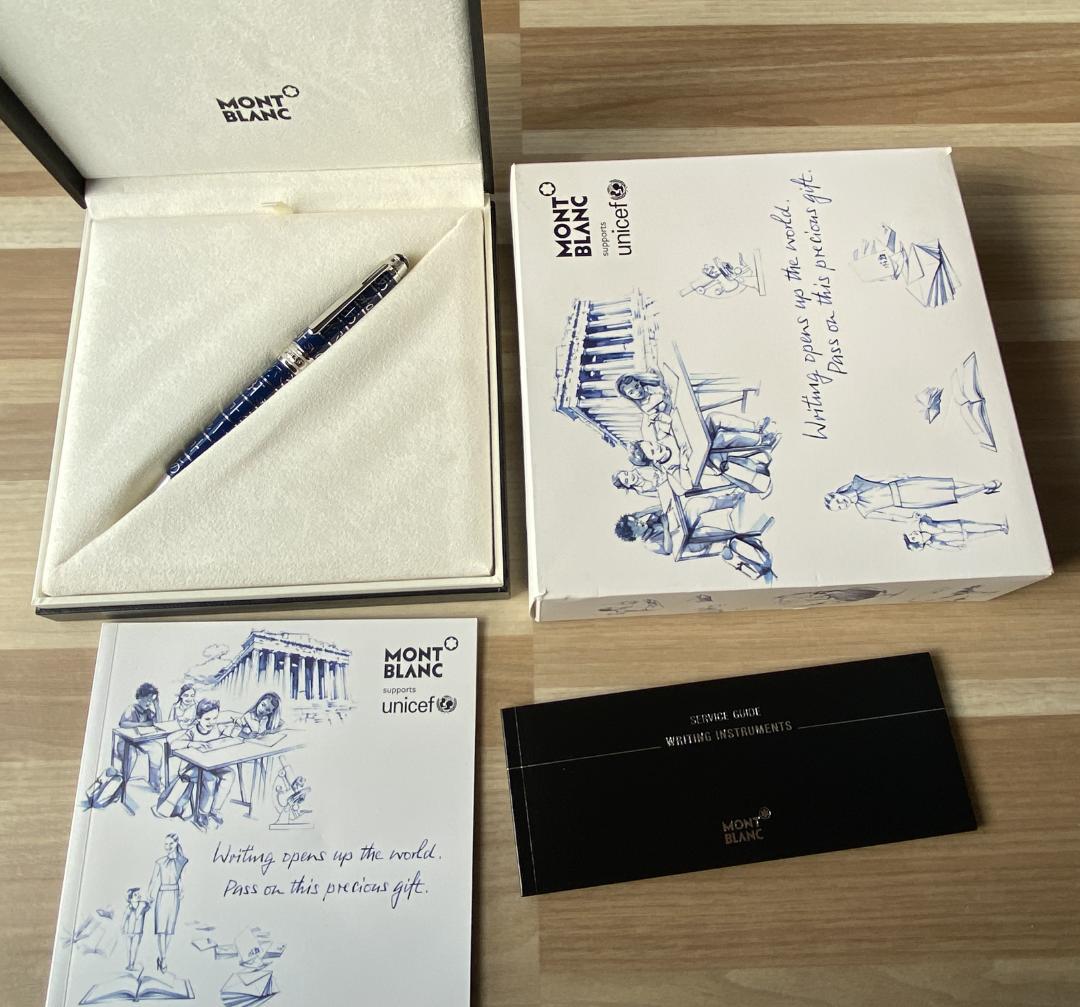 新品同様 モンブラン ソリテール ユニセフ ミッドサイズ ボールペン 付属品付