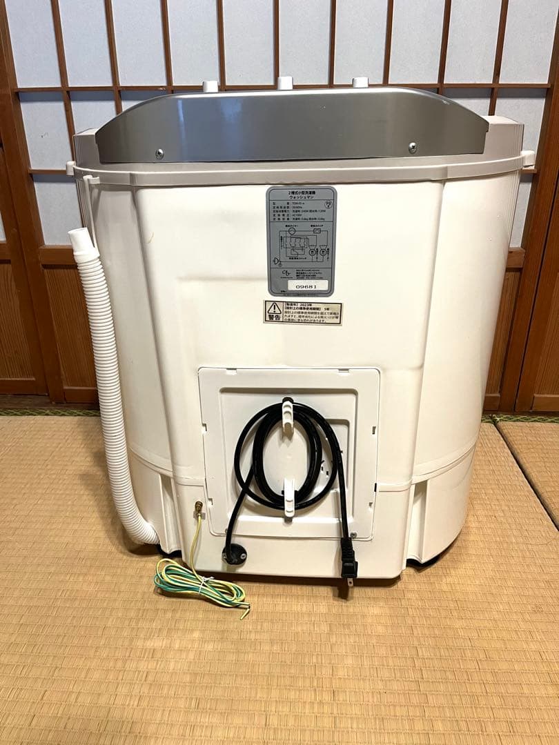 ウォッシュマン WASHMAN 二槽式小型洗濯機 TOM-05w