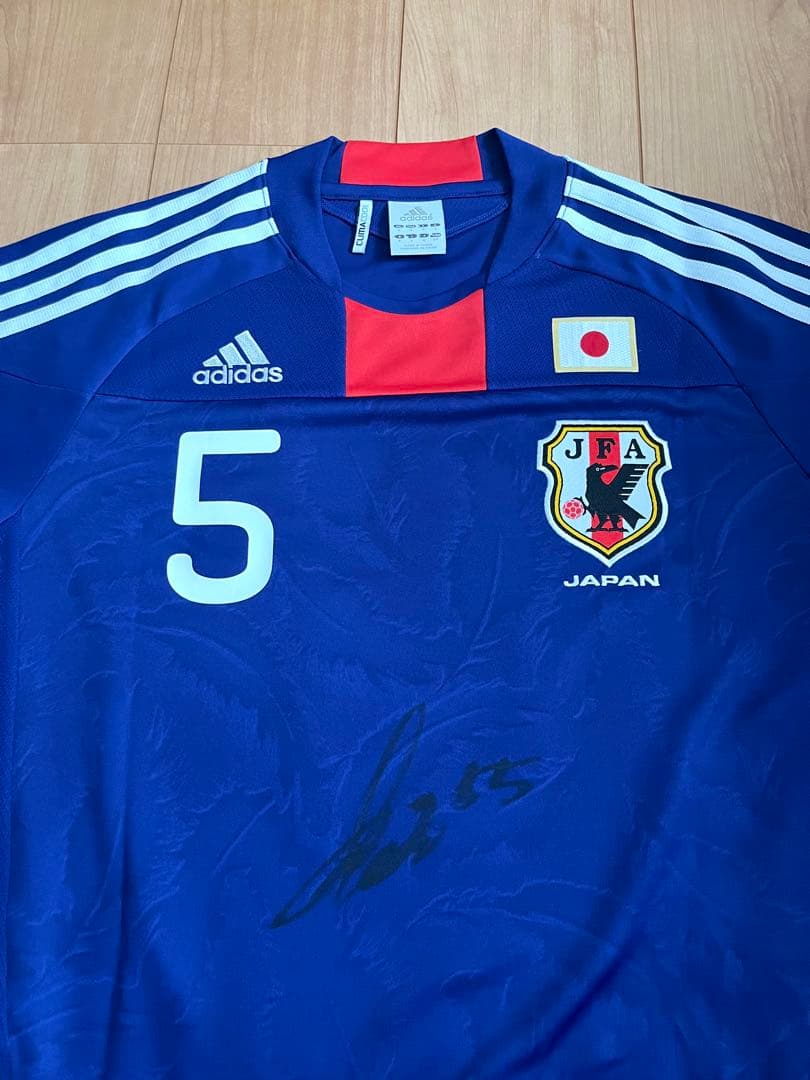 サイン入り 日本代表 ユニフォーム 長友佑都 5番2010年 南ア W杯