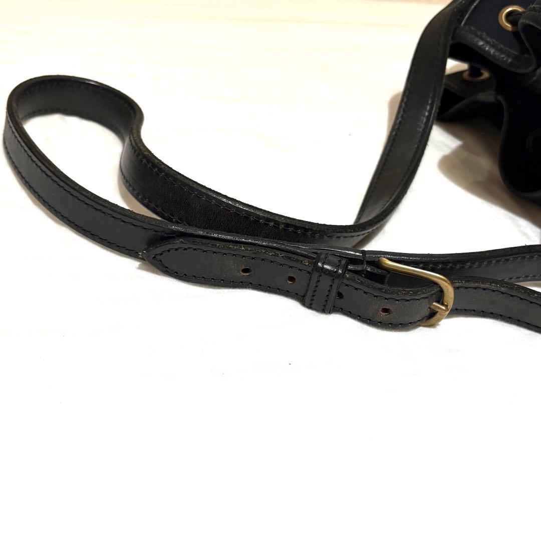 【廃盤　希少】Brady　CALDER　ショルダーバッグ　ブラック　巾着　大容量