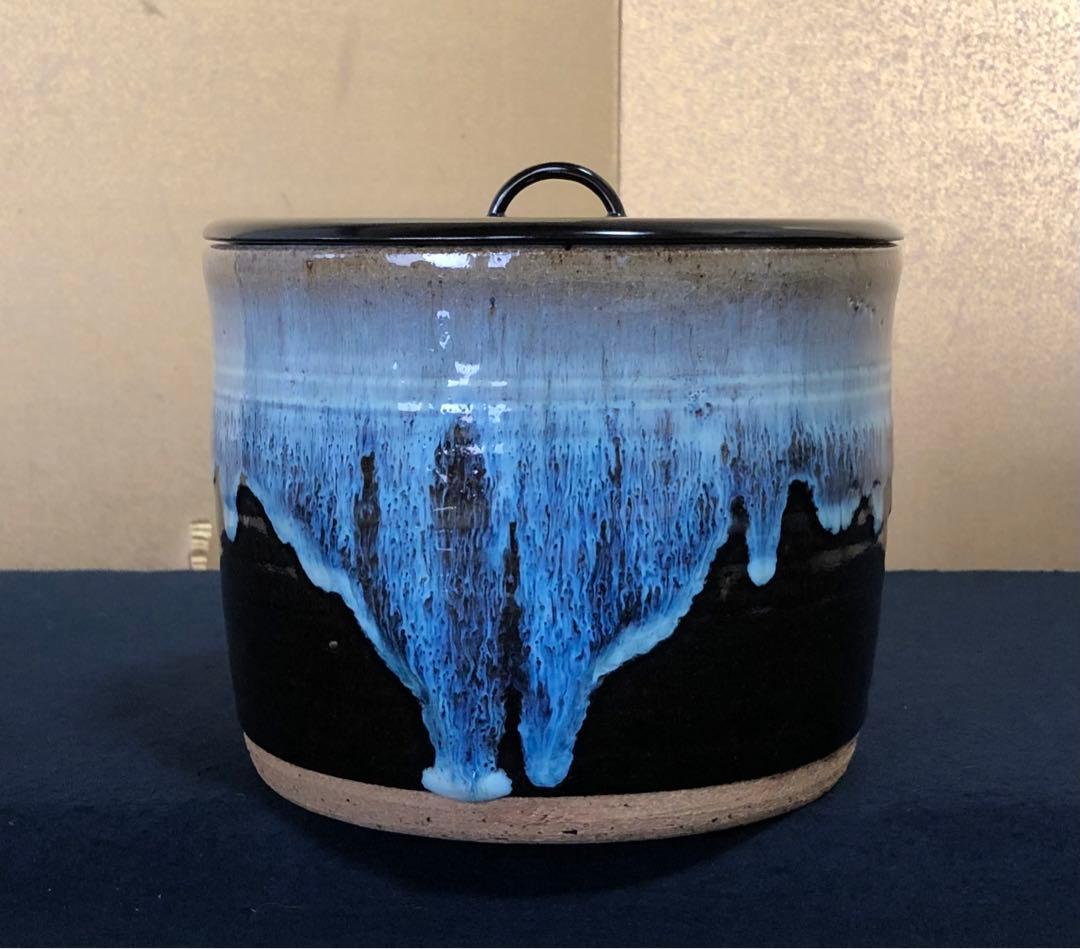 《R》茶道具 朝鮮唐津 水指 十二代武村利左ェ門 栞 桐箱 260212け2