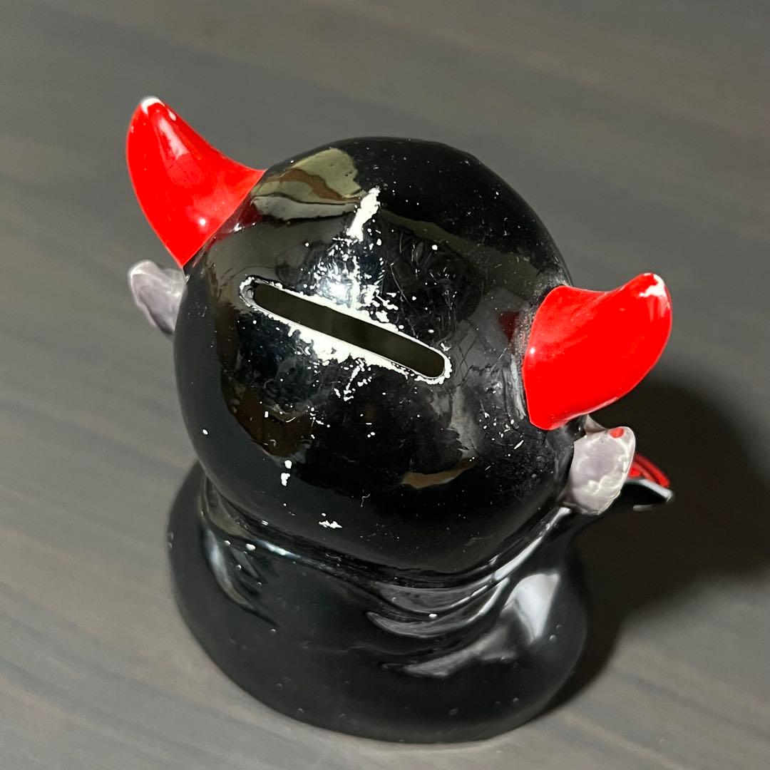 50s 60s ビンテージ デビル 悪魔 貯金箱 陶器 JAPAN スカル