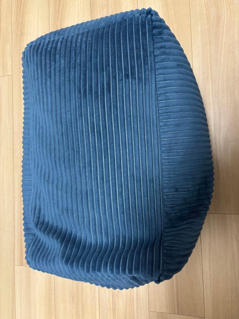 ルージー　LOOSY 1人掛けビーズソファ+オットマン　NAVY