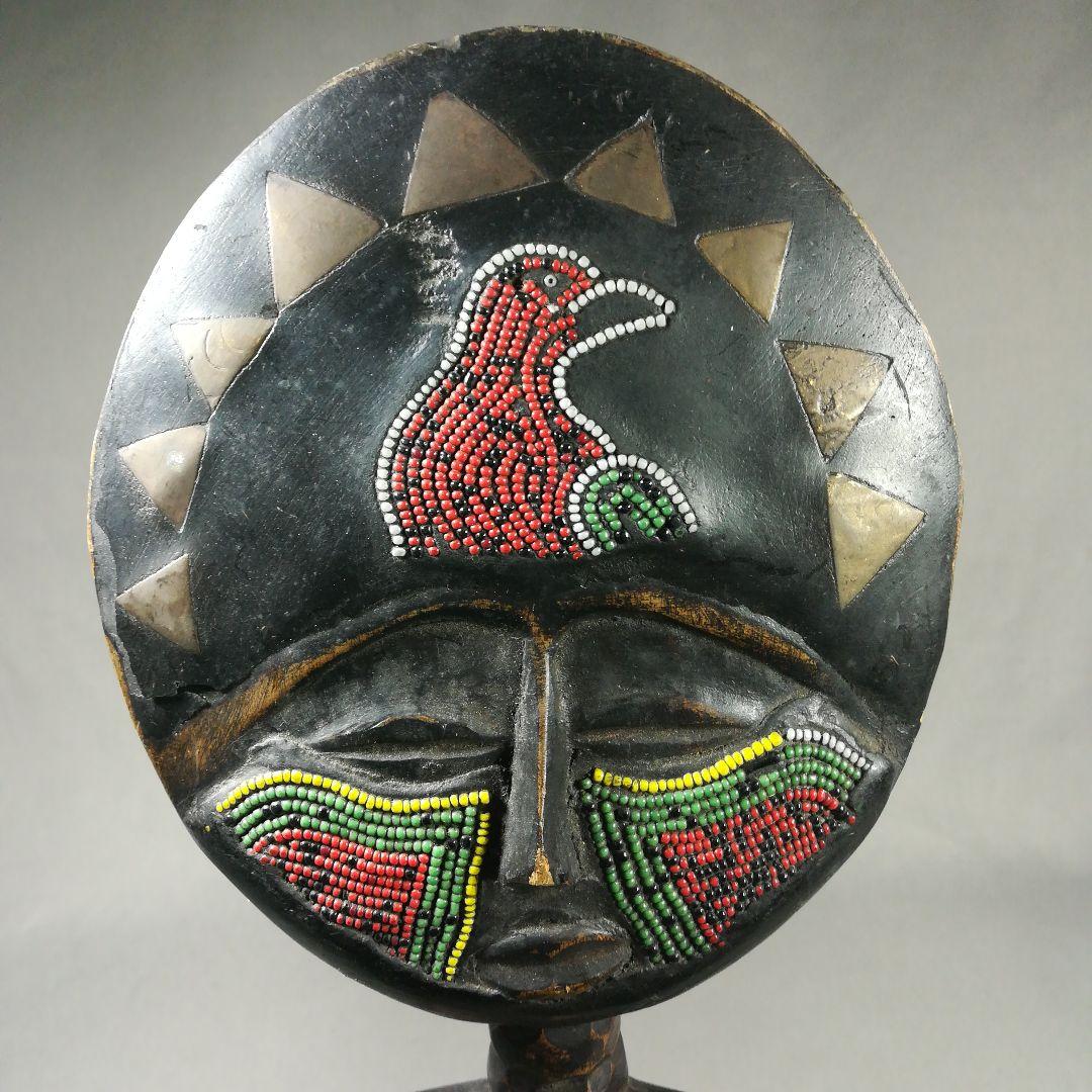 アフリカ　民族　プリミティブアート　木彫　置物　女性