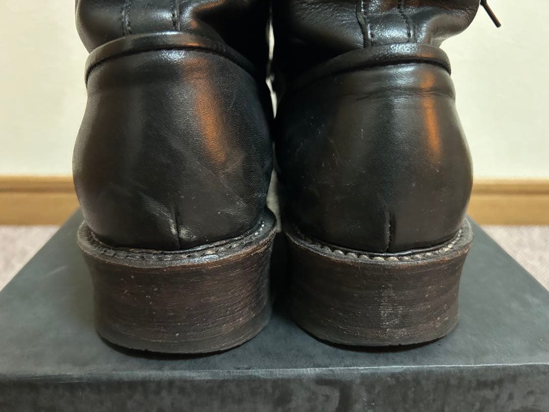 アルフレッドバニスター レザー ブーツ ダブルジッパー ブラック 41