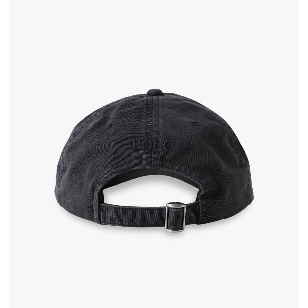 ロンハーマン　ラルフローレン別注　ブラックガーメントダイ キャップ