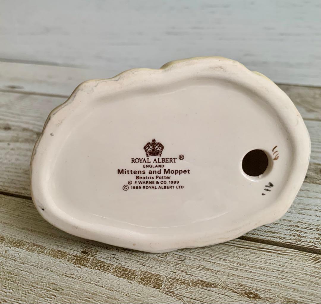 【レア】ピーターラビット ミトンとモペット フィギュリン ロイヤルアルバート