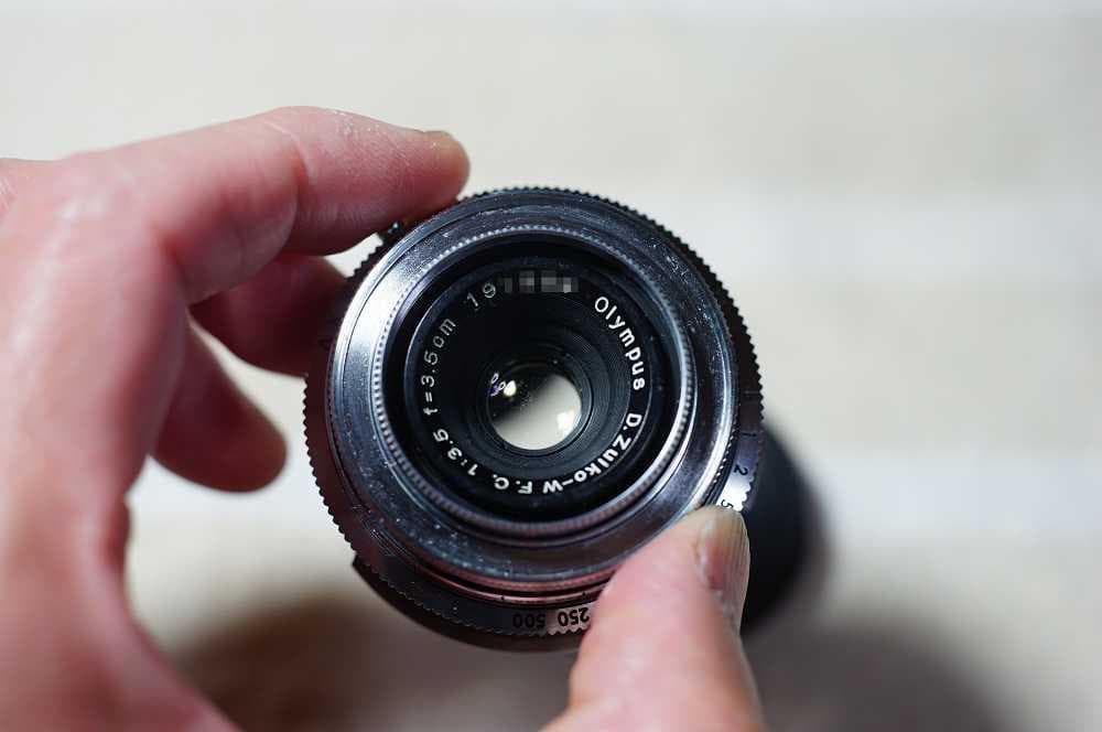 改造レンズ　D.zuiko-w F.C. 3.5cm F3.5