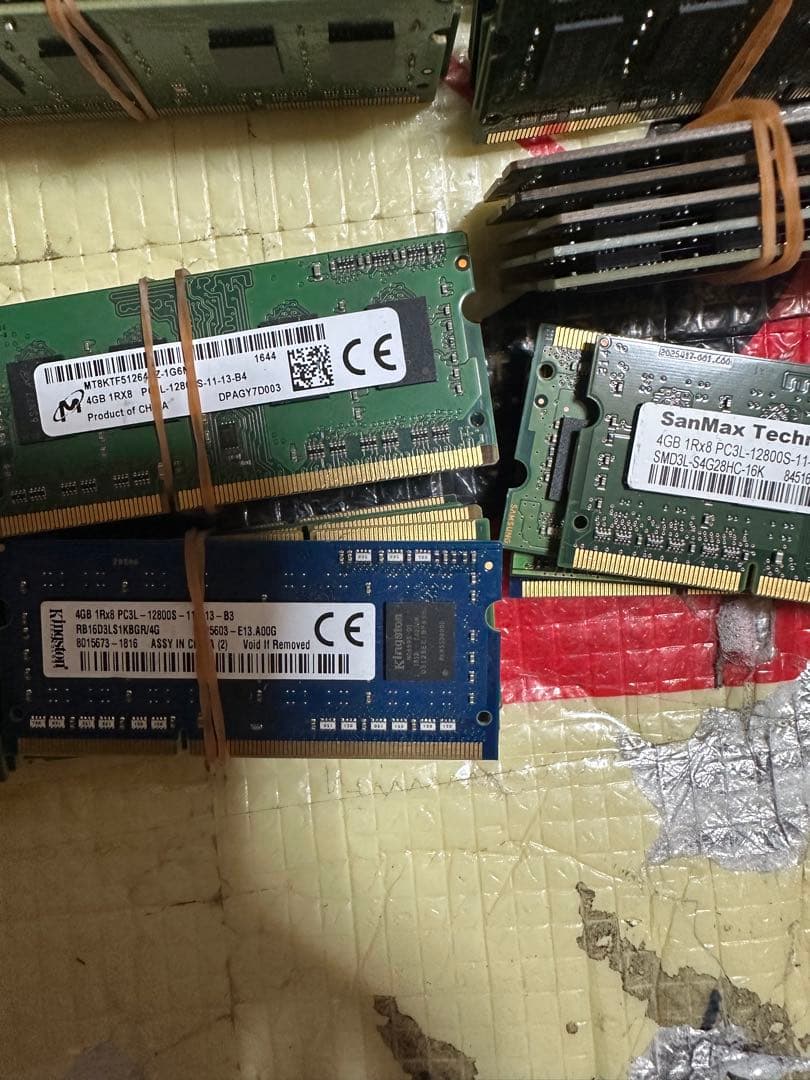 メモリ　pc3l 4g x 500枚セット