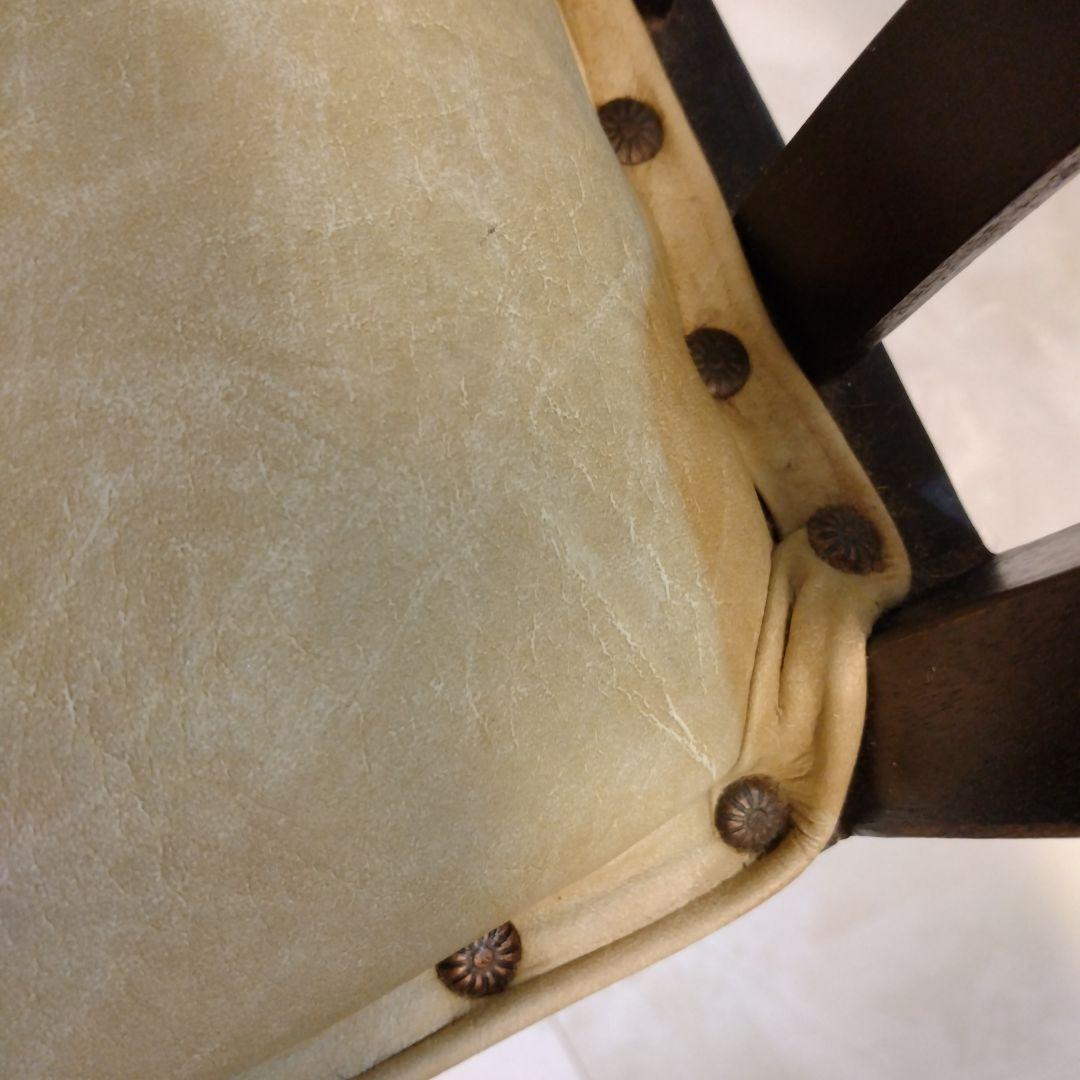 アジアンテイスト革張りベンチ