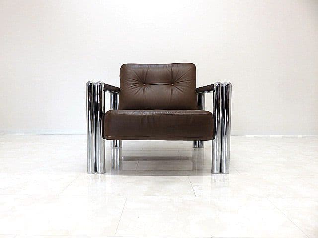 コ*ム様 希少品/ヴィンテージ　Knoll/ノール/ノル 本革1人掛けソファ　本