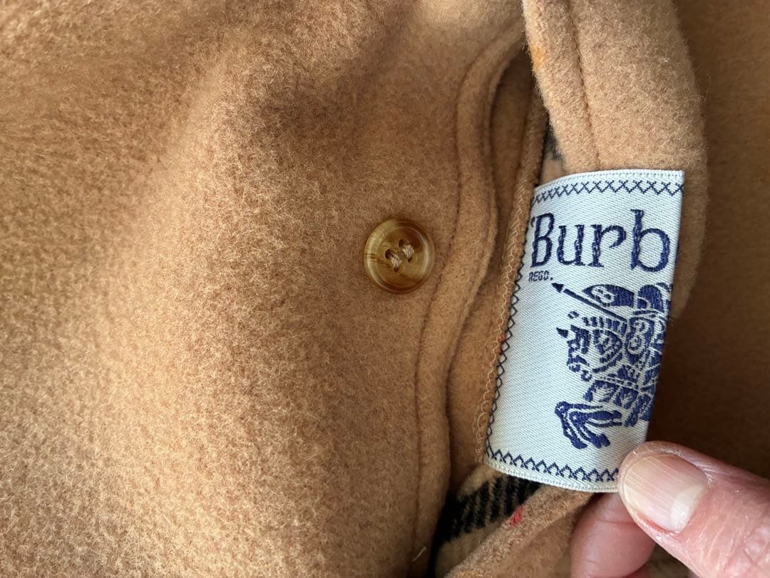 BURBERRY リバーシブル 80sヴィンテージ ウールコート
