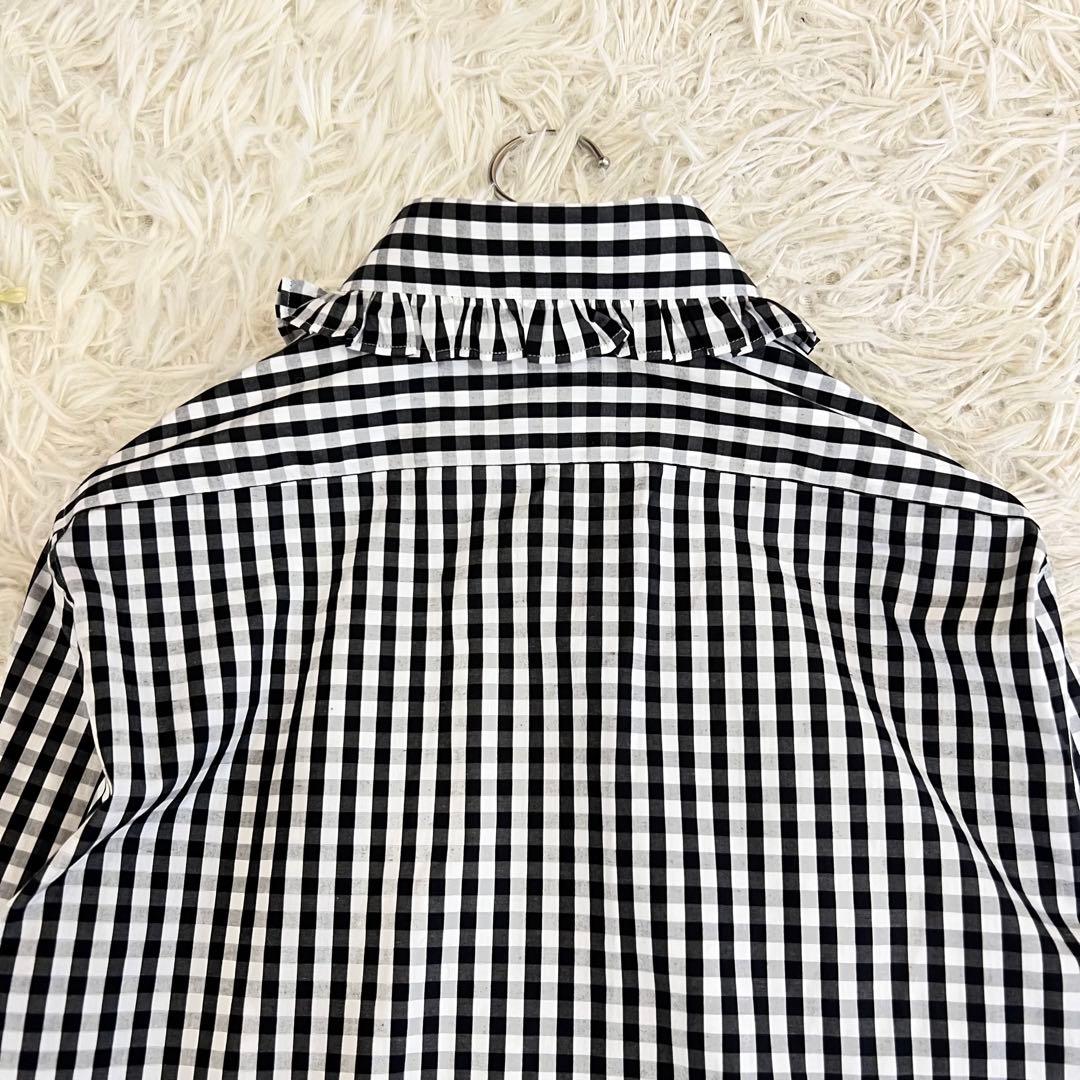 MADISONBLUE マディソンブルー ラウンド カラー フリル シャツ