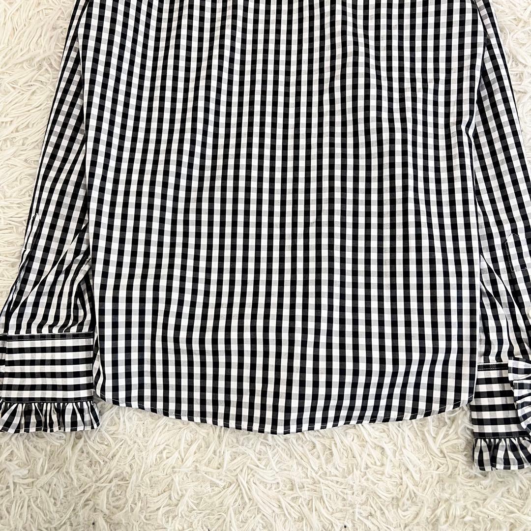 MADISONBLUE マディソンブルー ラウンド カラー フリル シャツ