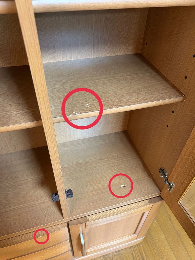 ガラス扉付き書棚 80幅