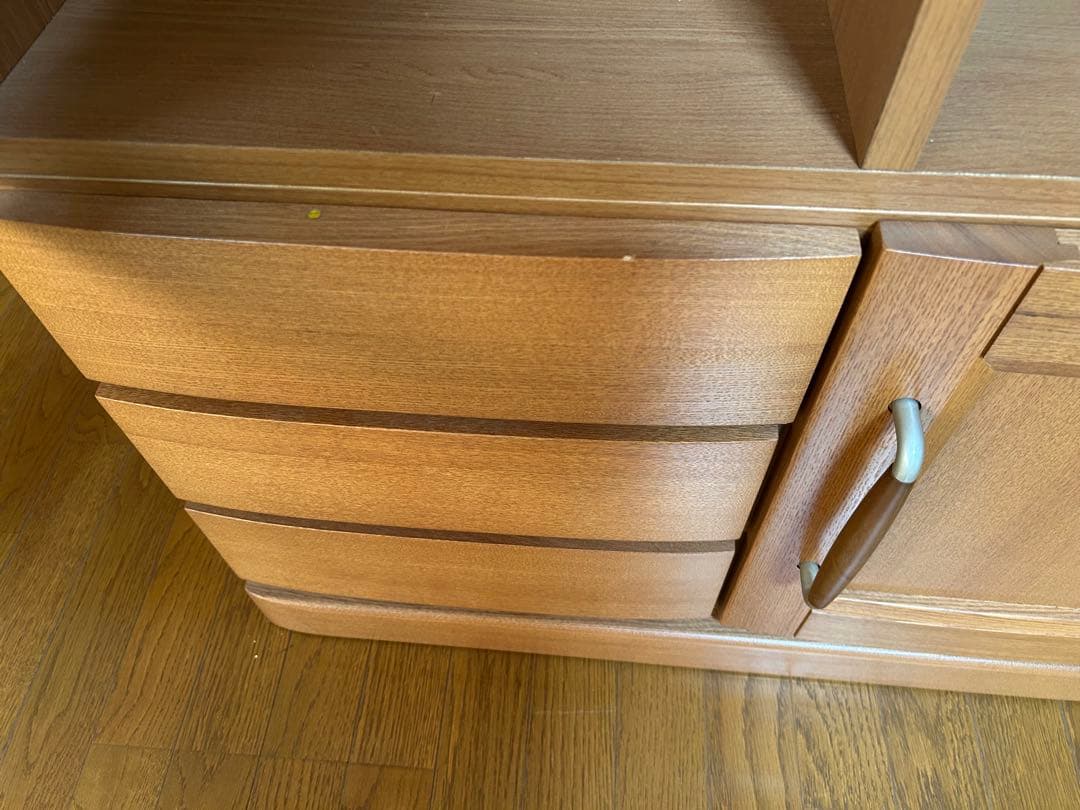 ガラス扉付き書棚 80幅