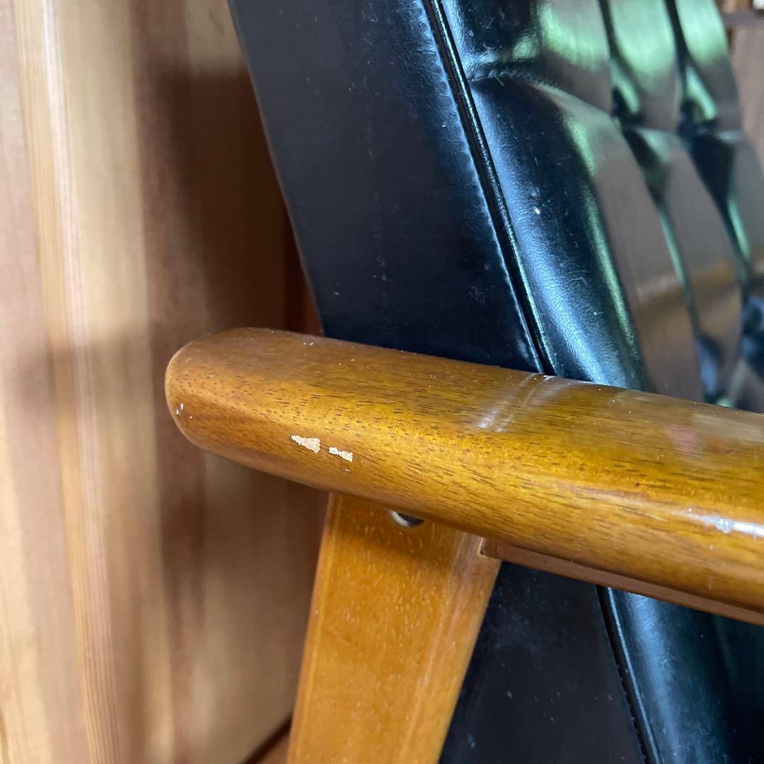 カリモク60 Kチェア 座面破れあり