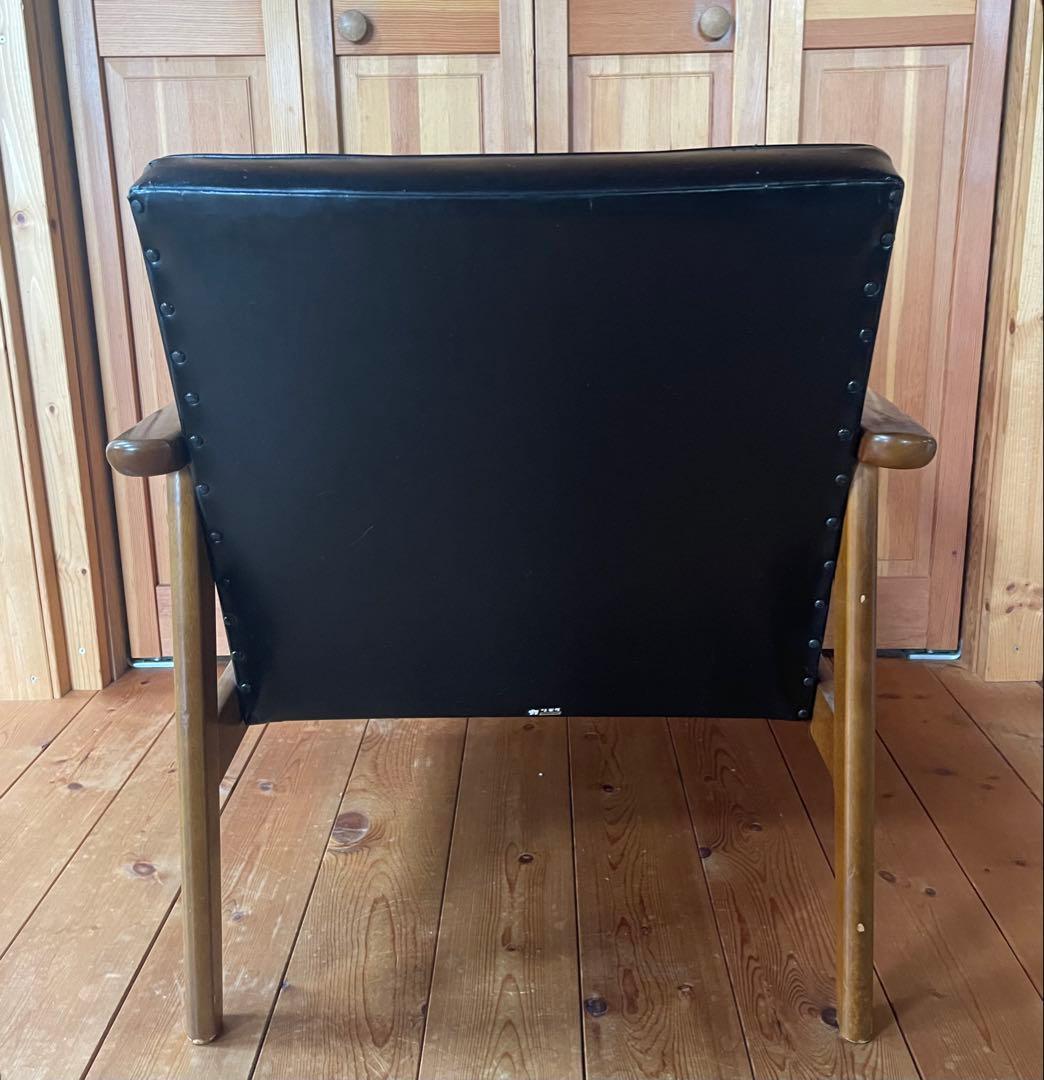 カリモク60 Kチェア 座面破れあり