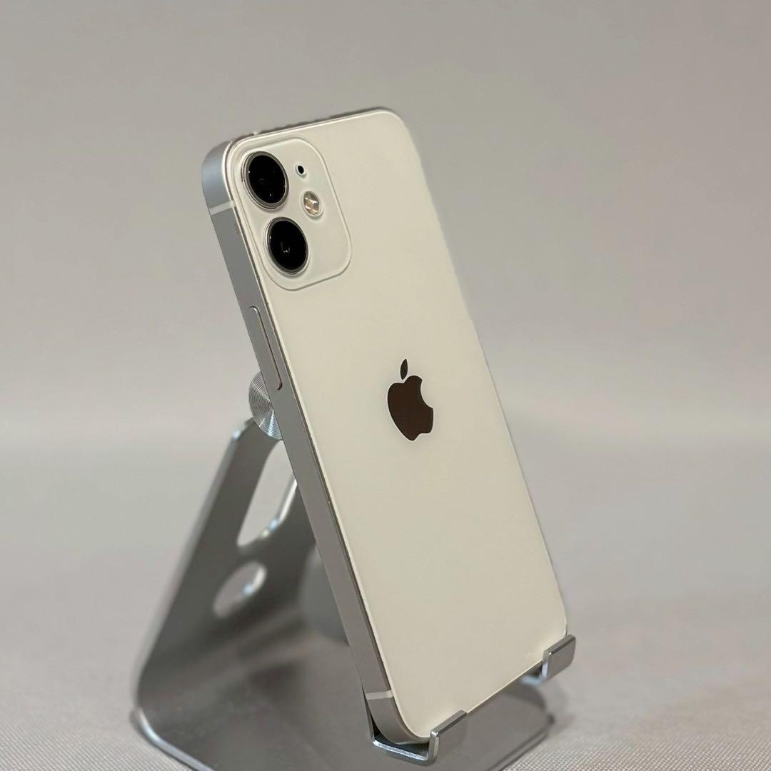 『美品』iPhone 12 mini 64GB ホワイト　SIMフリー　本体