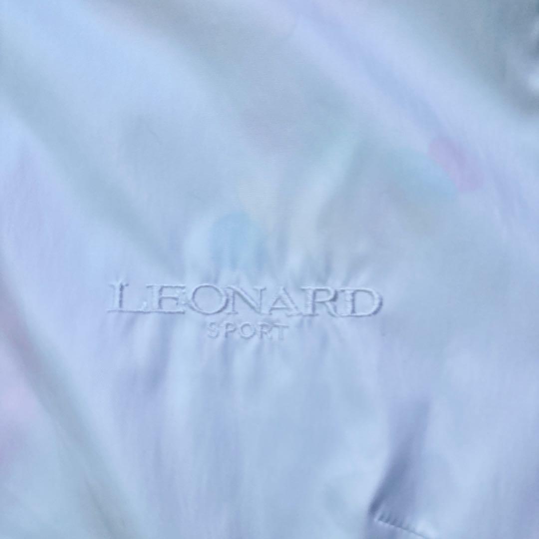 未使用級✨レオナール スポーツ リバーシブル ベスト ロゴ 花柄 XL