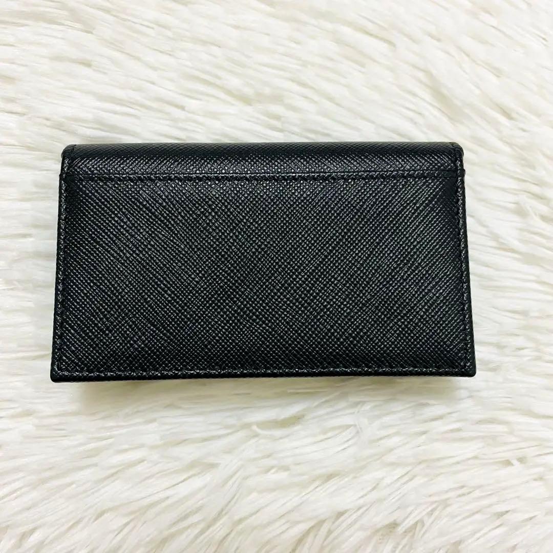 新品✨付属完備✨PRADA 名刺入れ カードケース サフィアーノレザー 三角ロゴ