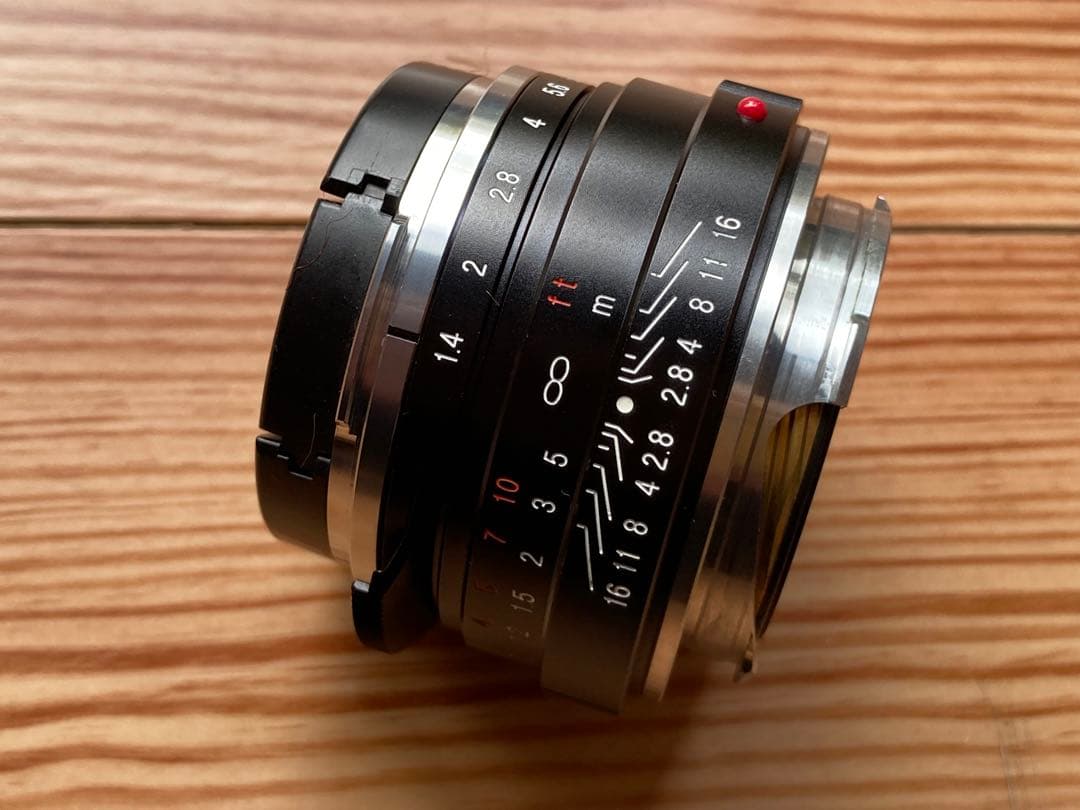 後塗ブラックペイントLEITZ minolta CLノクトンクラッシック40mm