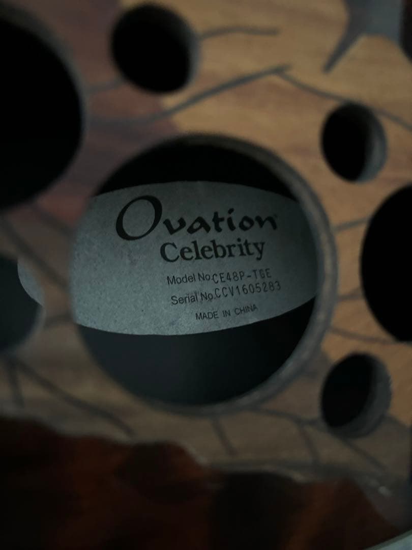 ギター OVATION CE48P TIGER EYE Celebrity
