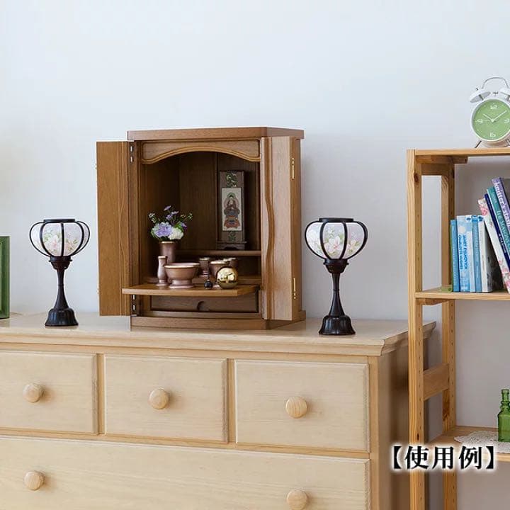 【コードレス】提灯 お盆ミニ・リアン 1対入 盆提灯