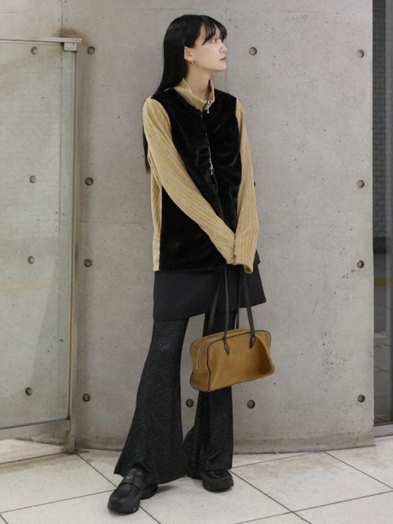 sahara（MARTE）Fur Docking Zip Top