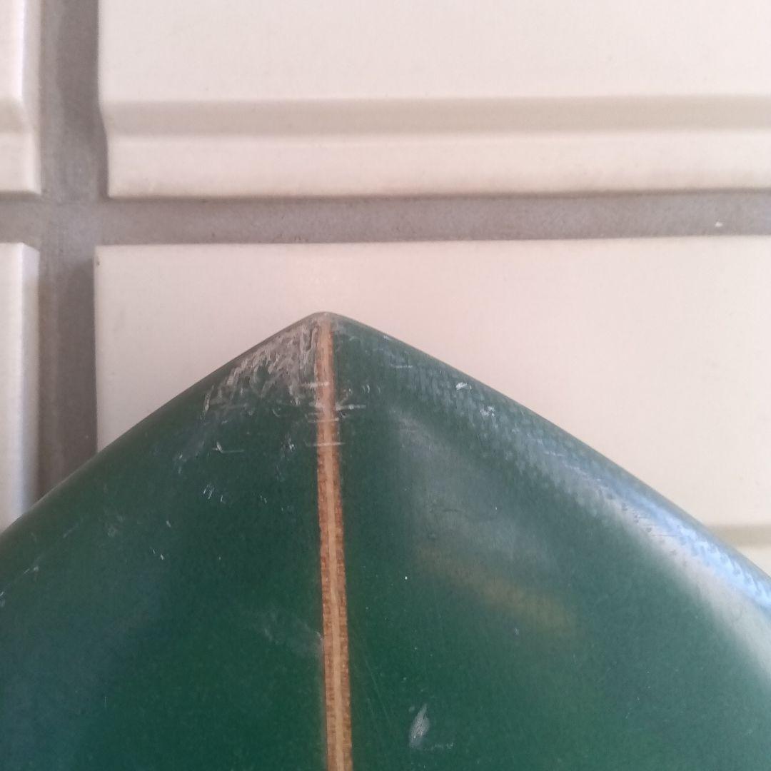 大阪　インドネシア　フィッシュテール　 緑　グリーン　サーフボード　ファンボード