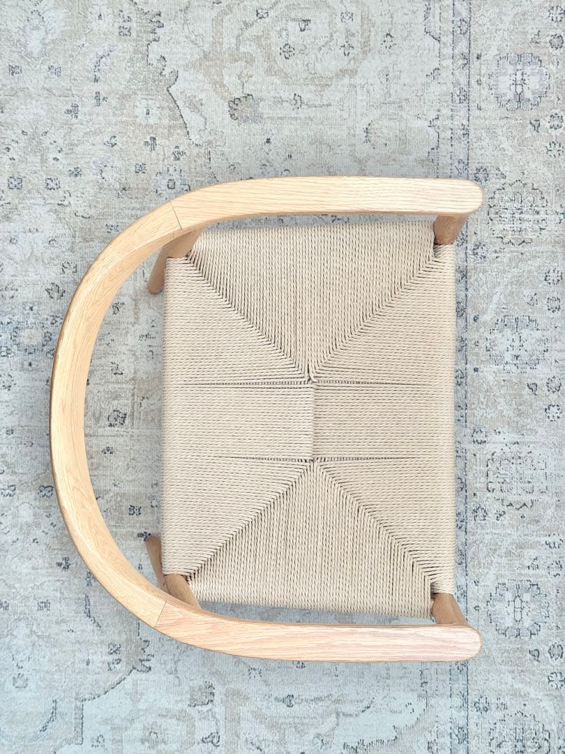 無印良品／オーク材ペーパーコードアームチェア