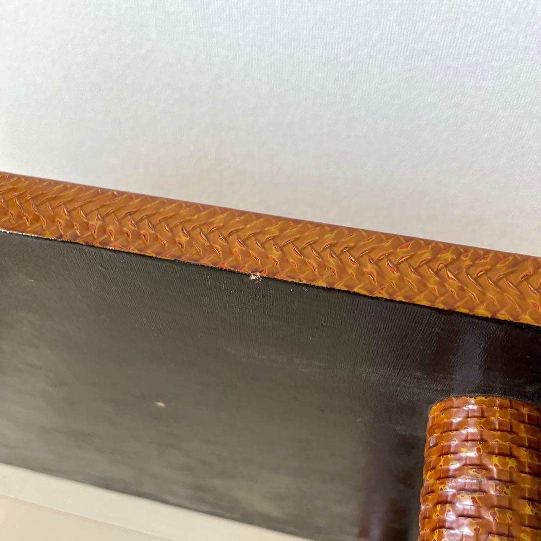 井上らんたい漆器 籃胎 丸脚応接台 茶 テーブル 定価25万円 伝統工芸