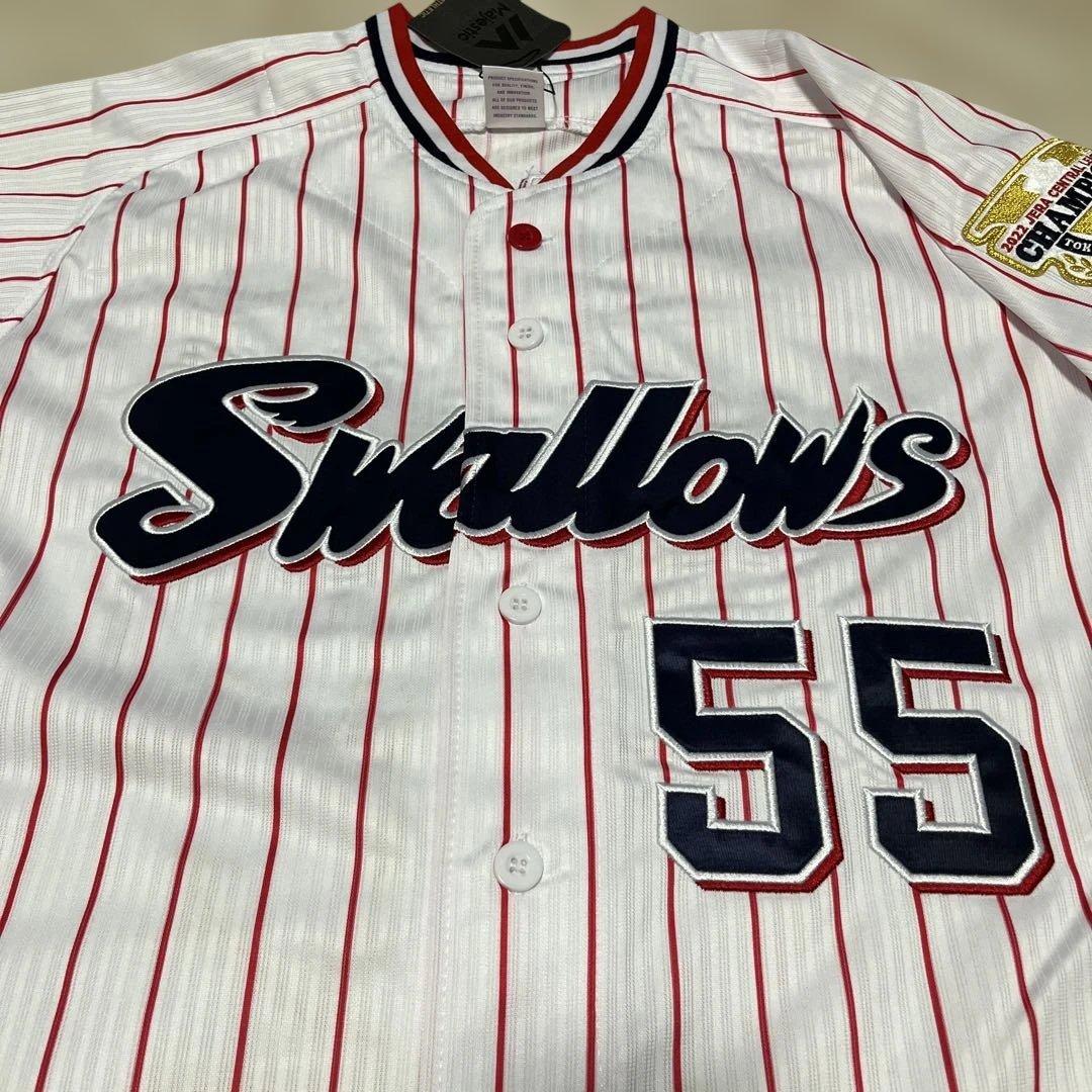 タグ付き　ヤクルトスワローズ　村上宗隆　2022年優勝記念ユニフォーム　Ｍサイズ