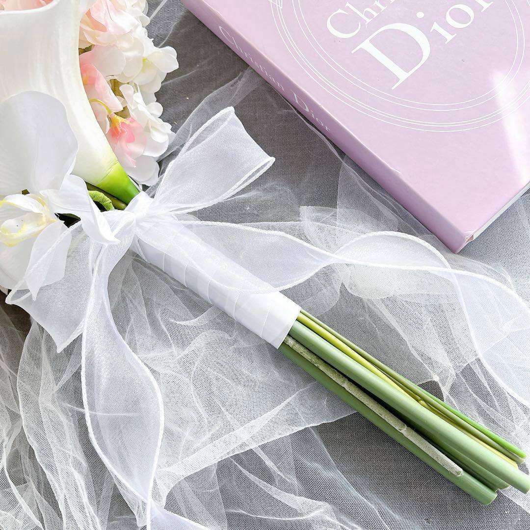 プレゼント付　アーティフィシャルフラワー クラッチブーケ 結婚式 ウエディング